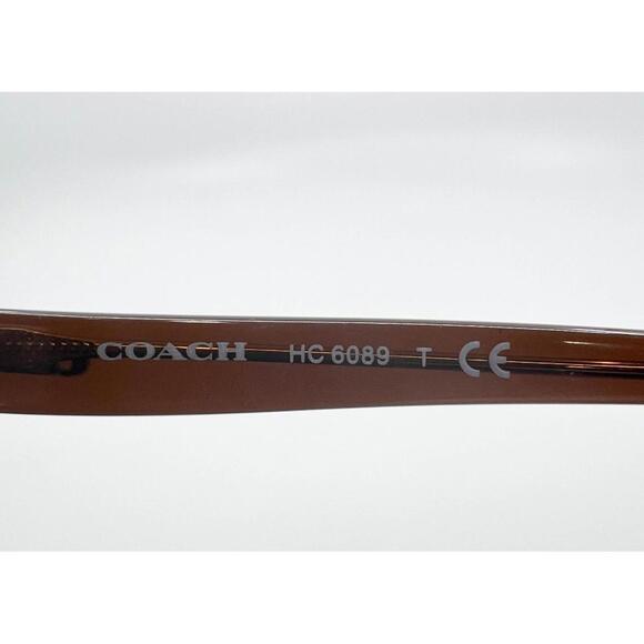 Coach HC6089 5401 Eyeglasses Brown Rectangular Frame 51-16-135 6300 - Picture 6 of 7